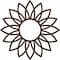 Ekena Millwork Daisy Architectural Grade PVC Pierced Ceiling Medallion, Copper, 28"OD x 9 3/4"ID x 3/4"P CMPP28DASCO - alternate 1